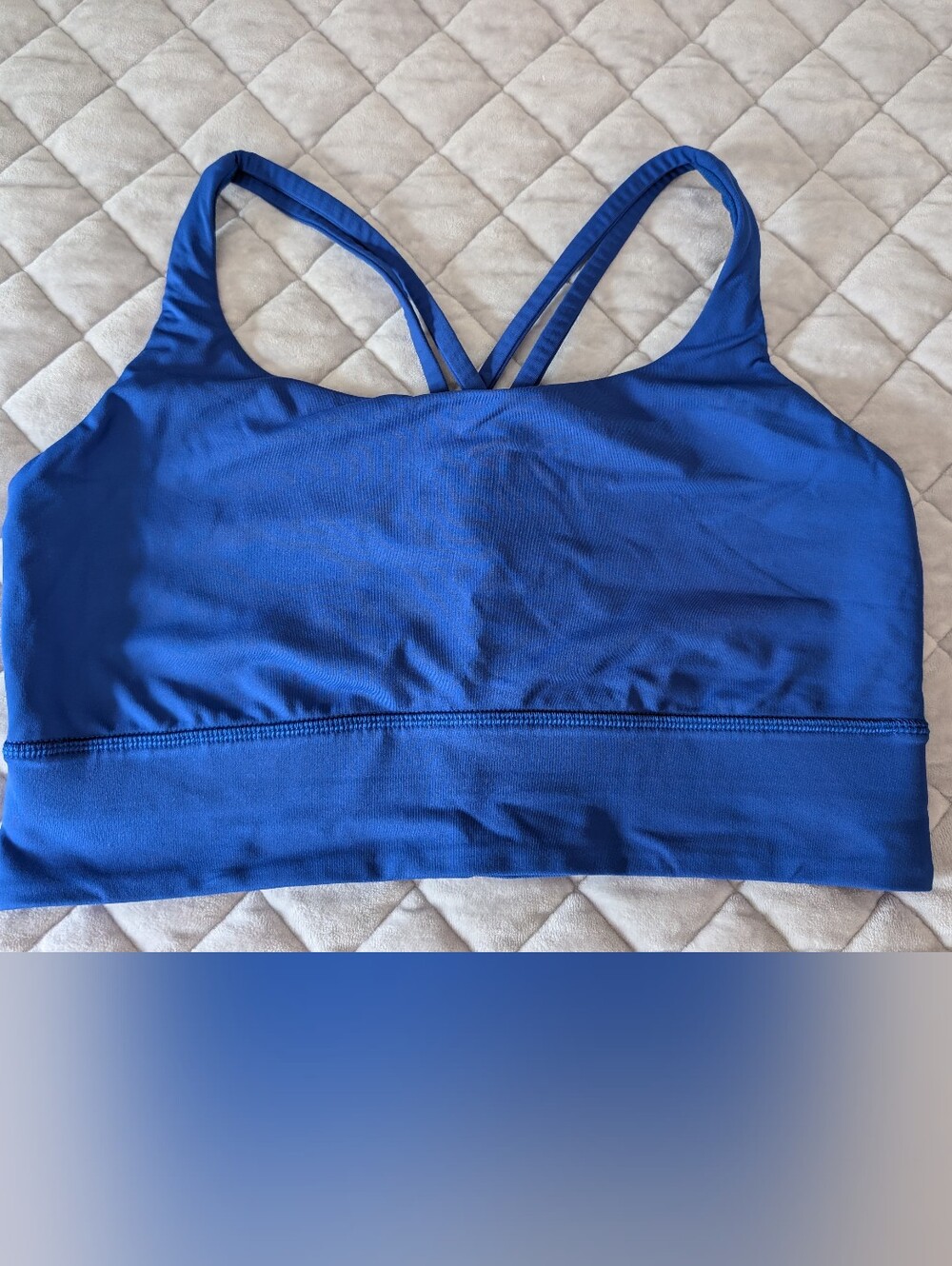 Lululemon Energy Longline Bra, Blue, Size 10